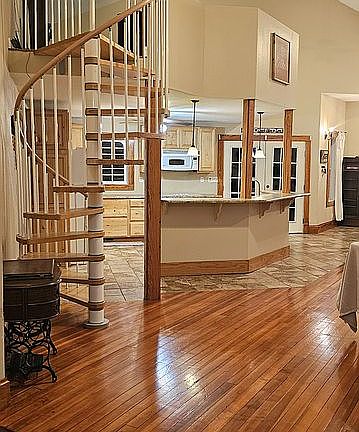 View walking in the front