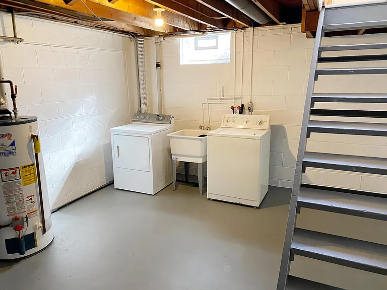 Basement laundry