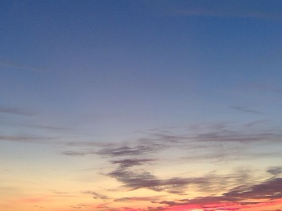 Upper deck sunset