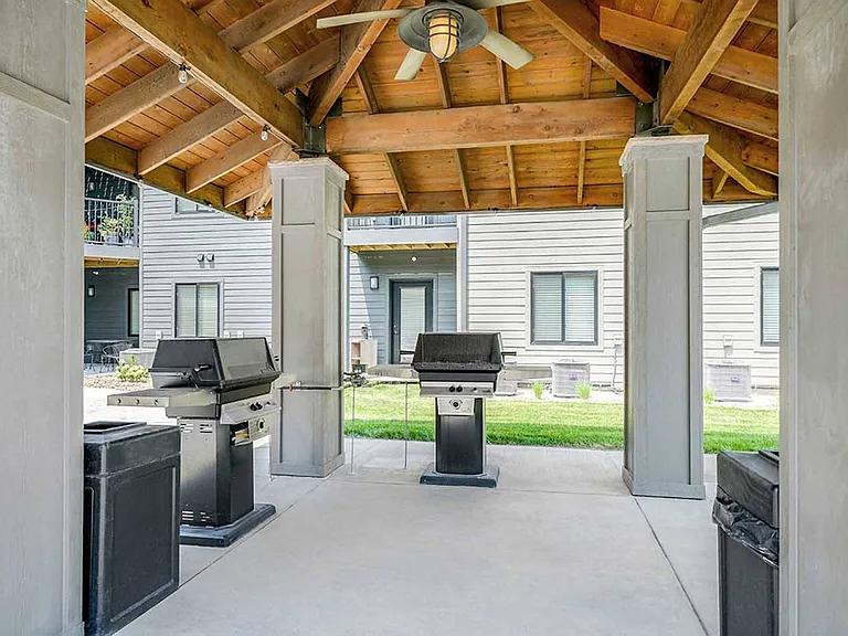 Fire up the fun at our covered grill station! Perfect for cooking out rain or shine.