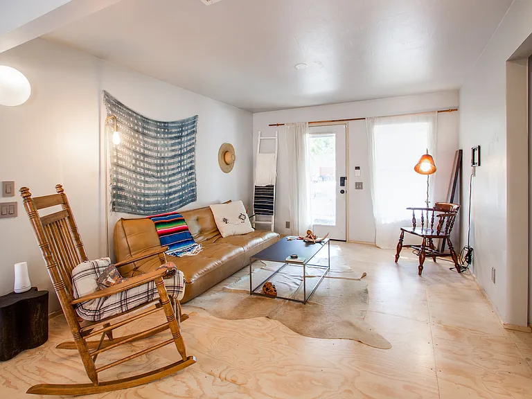 View of living area from Kitchen