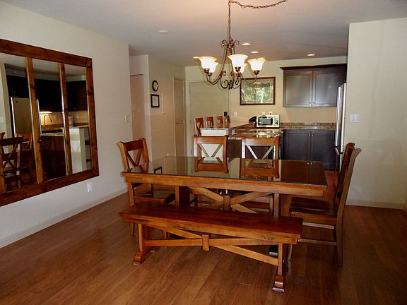 Dining area and kitchen