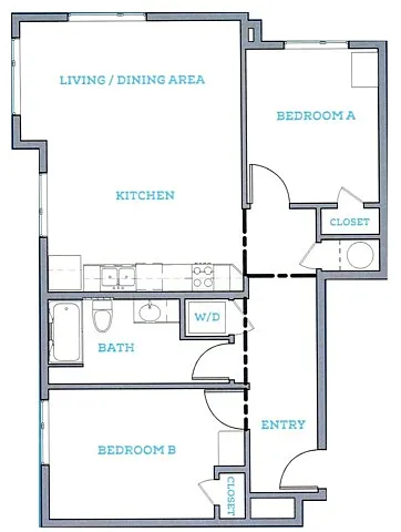 Floor plan 2x1A