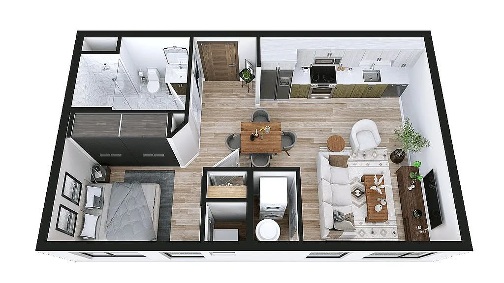 Floor plan 1x1F