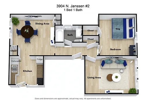 Floor plan 2 Bed