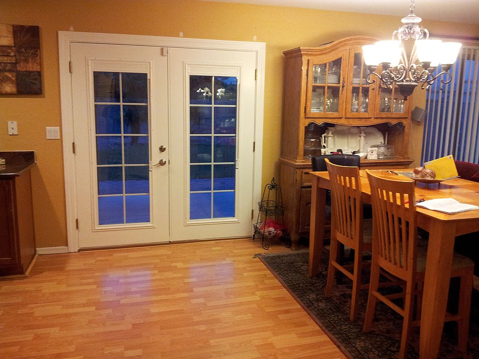 French door to backyard