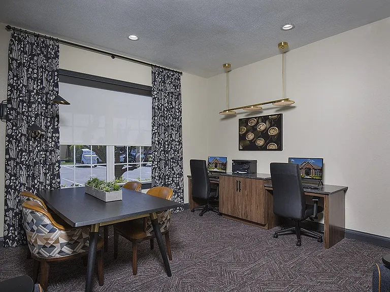 Business center and shared workspace