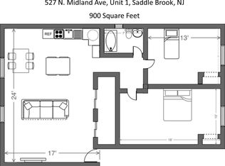 527 N Midland Ave APT 1, Saddle Brook, NJ 07663