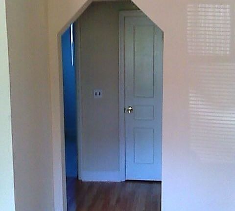 These doorways add a little flare to the home.