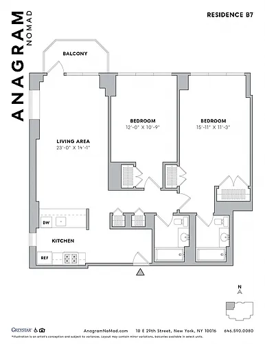 Floor plan B7