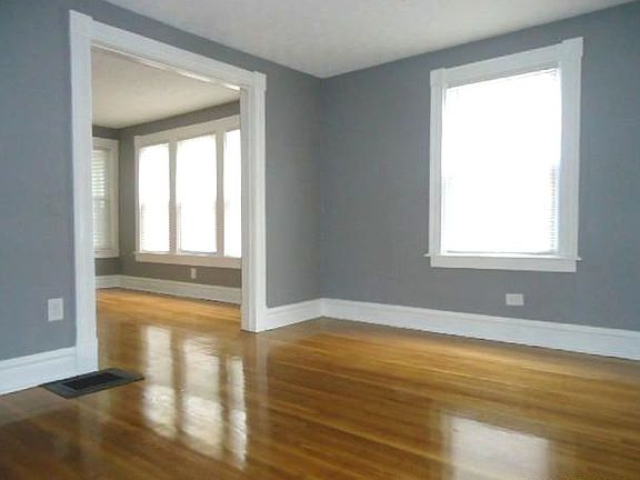 View from living room to dining room