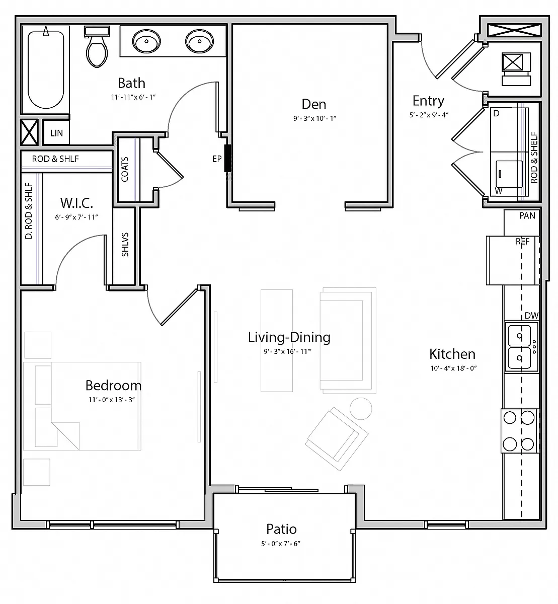 Floor plan Peace (B6)