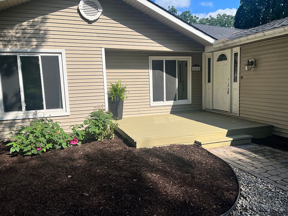 Comfortable and private front porch