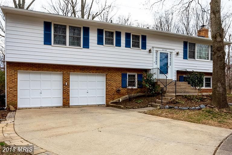 Split level with 2-car garage