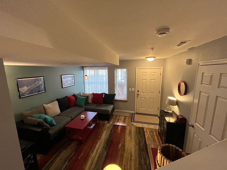 Living room/entry view.