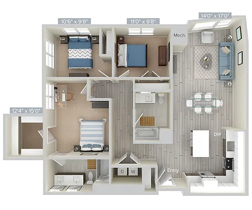 Floor plan C4-1380