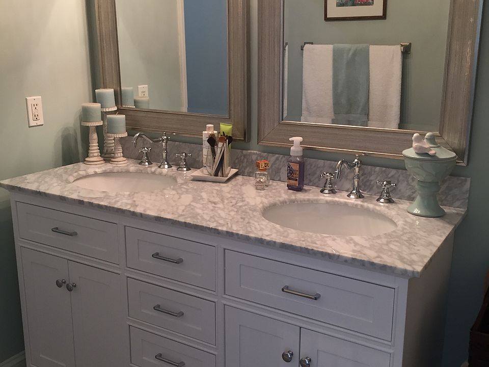 Master bath- marble vanity