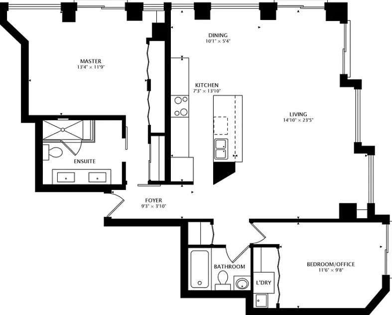 2 bed, 1100 sqft, $3,750 — Photo 4