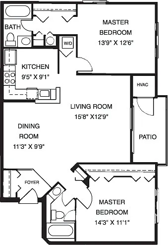 Floor plan 2C