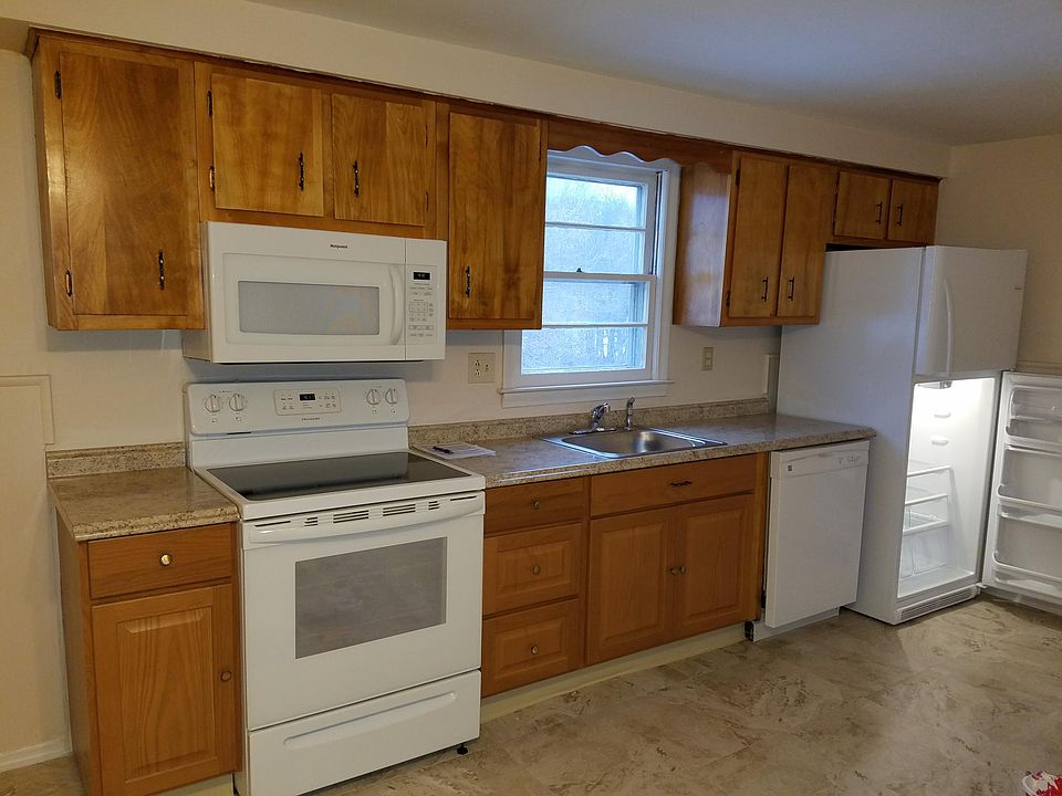 Kitchen floor counter sink and appliance  dishwasher microwa