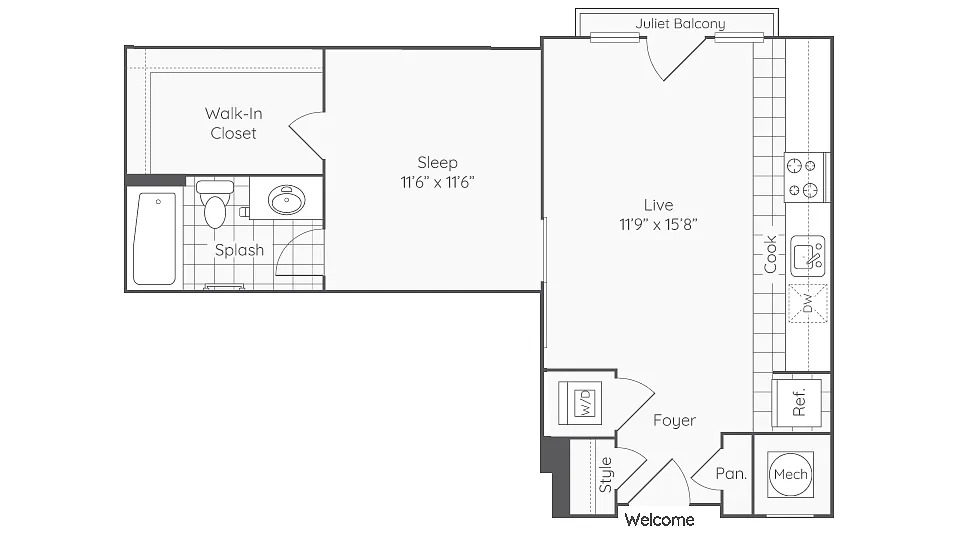 Floor plan Amherst