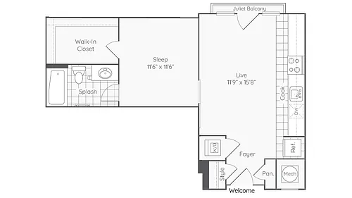 Floor plan Amherst