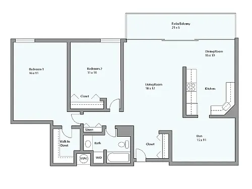 Floor plan Rembrandt - Den