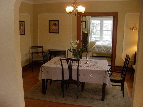 Dining room and bedroom / office.