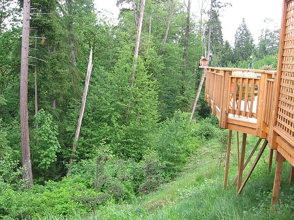 Rear deck overlooking protected Greenbelt
