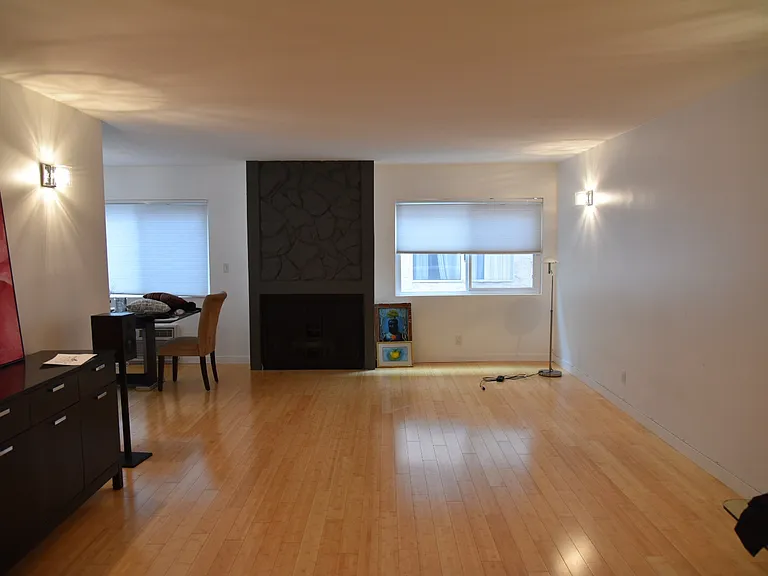 Large living room with fireplace
