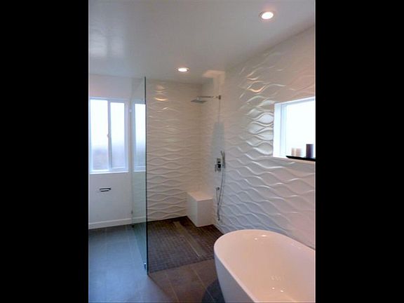 Walk-in shower.