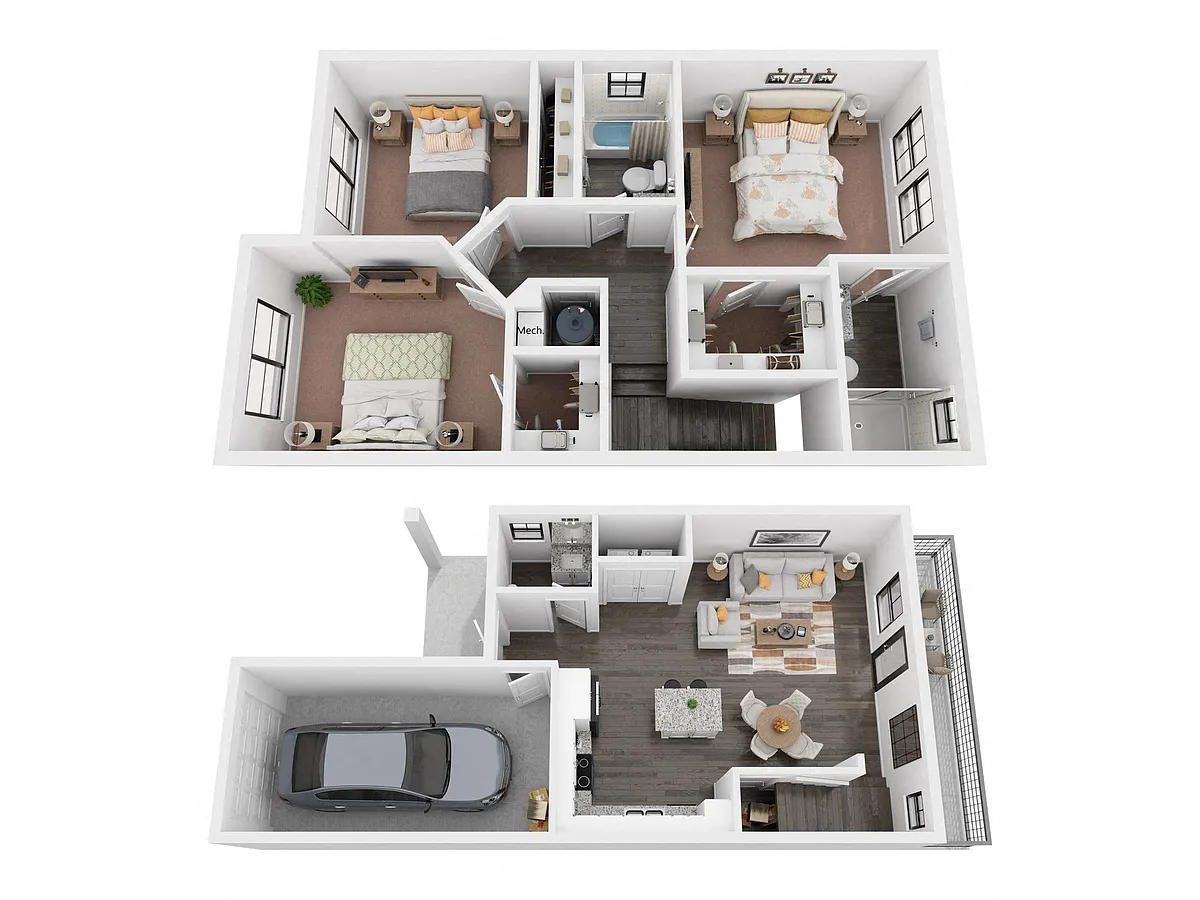 Floor plan TH2-C1