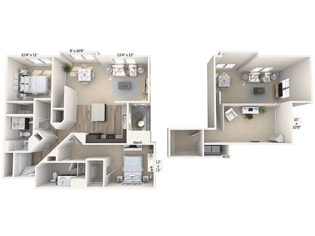 Floor plan B7L-1568sq-Black