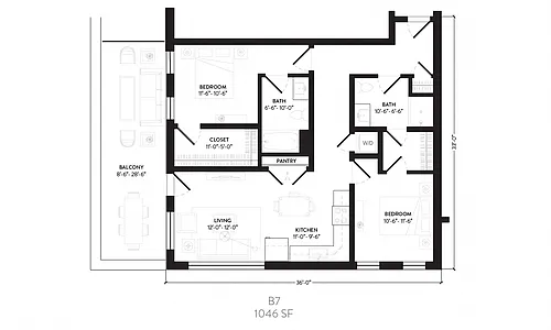 Floor plan B7