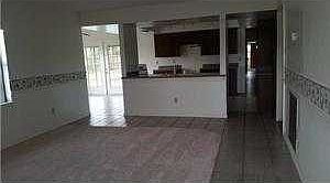 family room to kitchen
