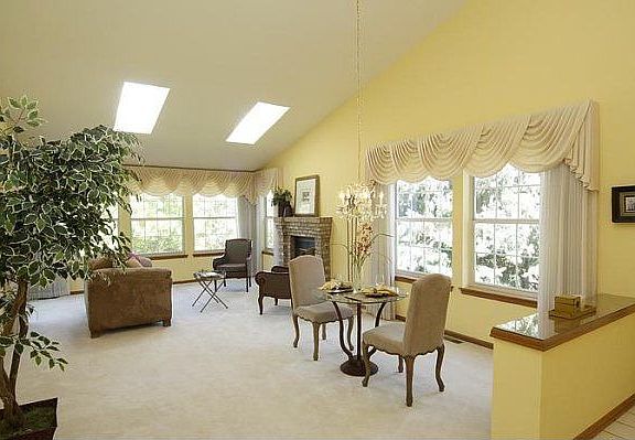 Living Room with Skylights