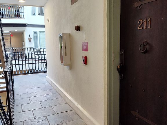Hallway to unit entry