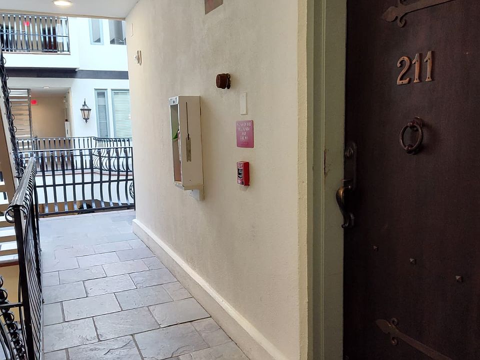 Hallway to unit entry