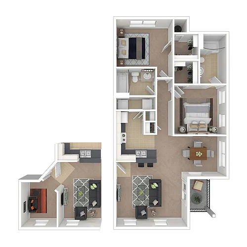 Floor plan The Tisbury with Study