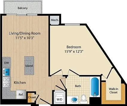 Floor plan Style B15