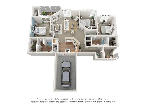 Floor plan The Hideaway