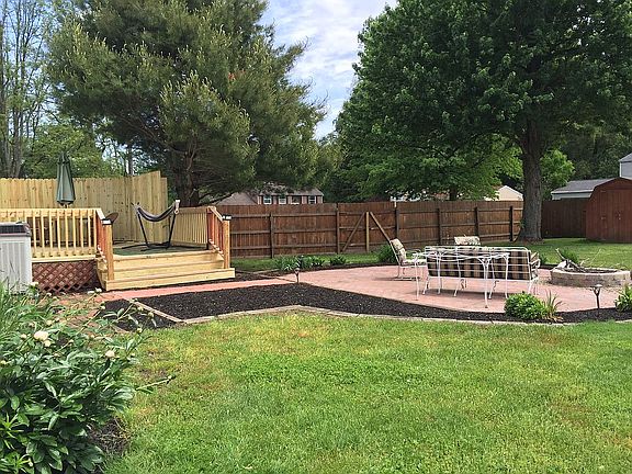 New brick fire pit area 2020