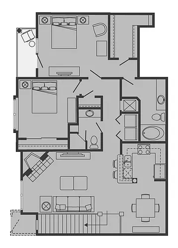 Floor plan D (att gar)