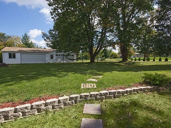 Backyard and garage