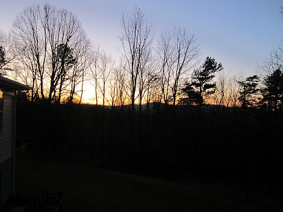 Sunrise off deck
