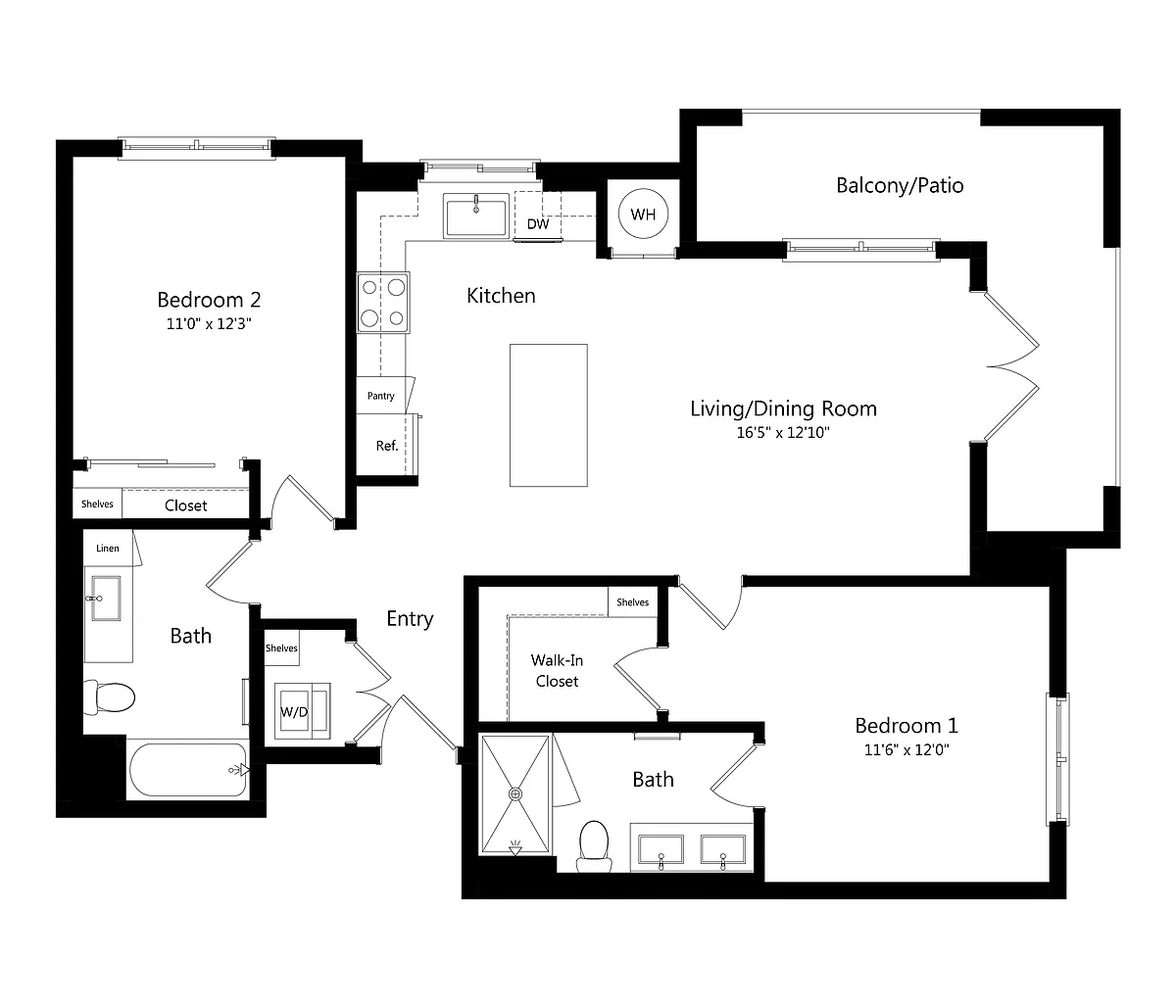 Floor plan B3 80