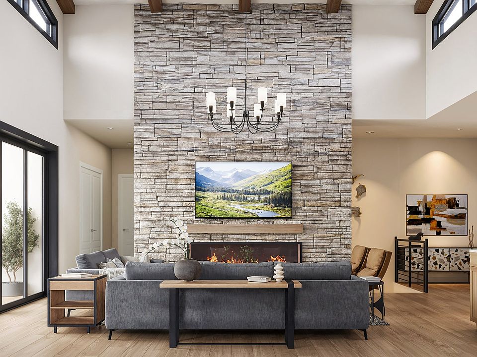 Residence 3 Great Room V-Furnished The Summit at Castle Pines by Trumark Homes