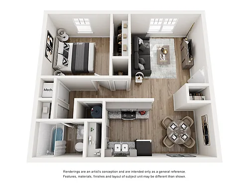 Floor plan 1X1