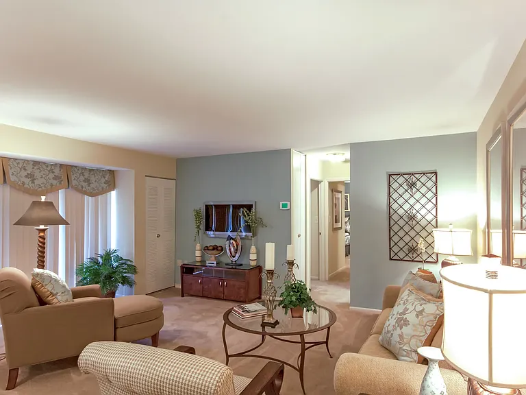2 Bedroom 947 SF - Living / Dining Room Area
