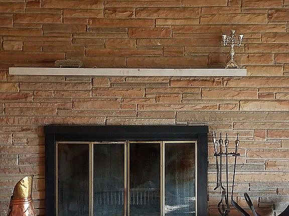 Family room fireplace